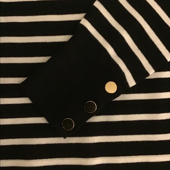 Loft Women’s Black and White Striped Dress (NWT) - Picture 7 of 10